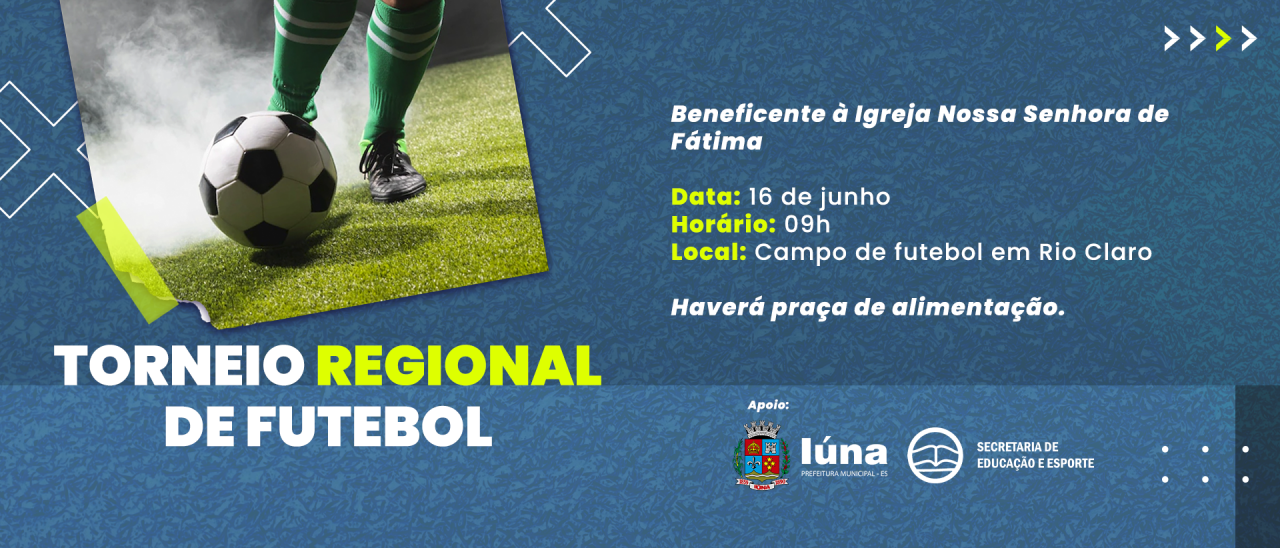 Torneio de Futebol da Região do Rio Claro acontece neste domingo (16)