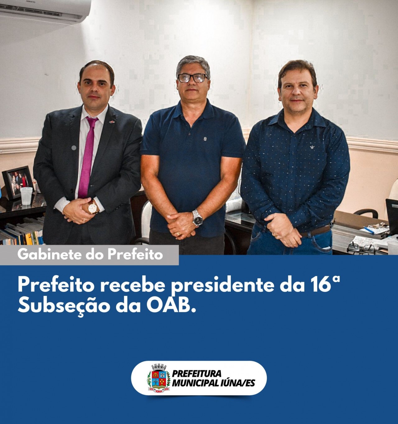 Prefeito recebe presidente da 16ª Subseção da OAB.