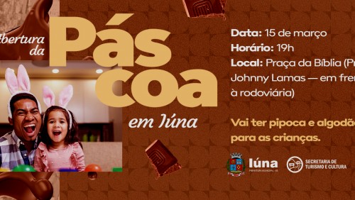 Prefeitura de Iúna convida a população para inauguração da decoração de Páscoa
