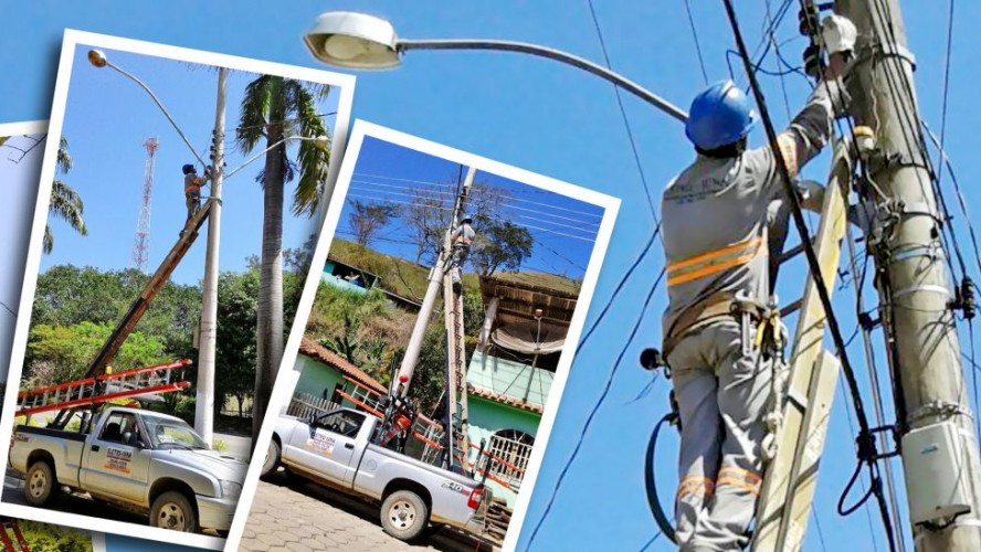 Secretaria de Obras intensifica trabalho de iluminação nos bairros e distritos