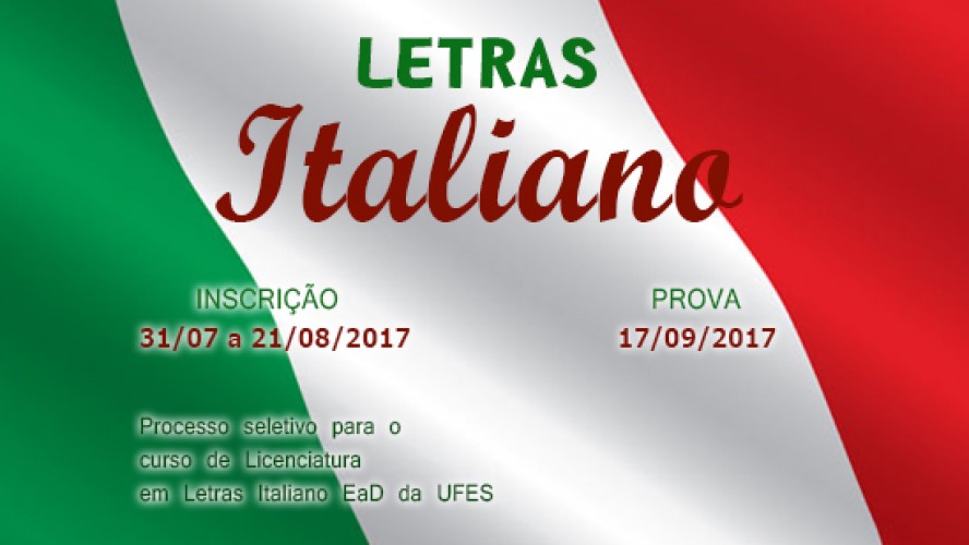 UFES abre inscrições para curso gratuito de Letras Italiano