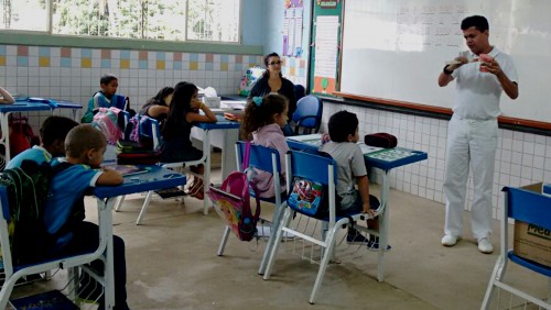 Ações de saúde bucal são realizadas nas escolas do município