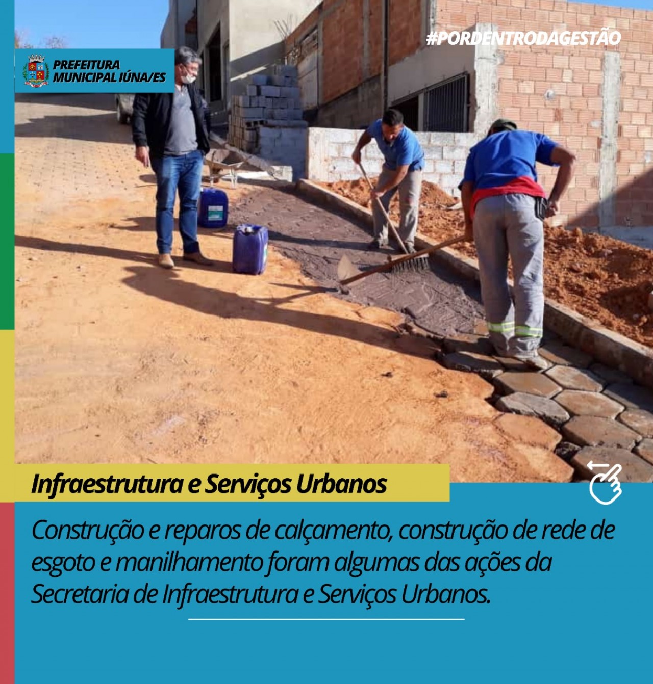 Resumo Semanal de Ações da Secretaria de Infraestrutura e Serviços Urbanos