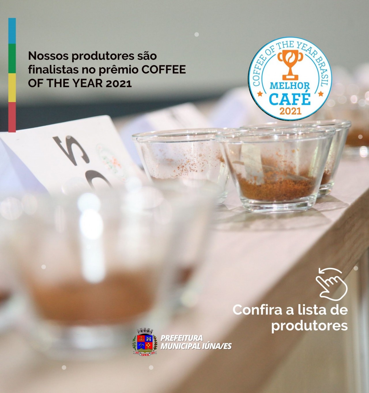 Cafés de Iúna estão entre os finalistas do Prêmio "COFFEE OF THE YEAR 2021"