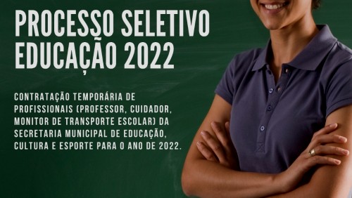 Processo Seletivo Educação 2022