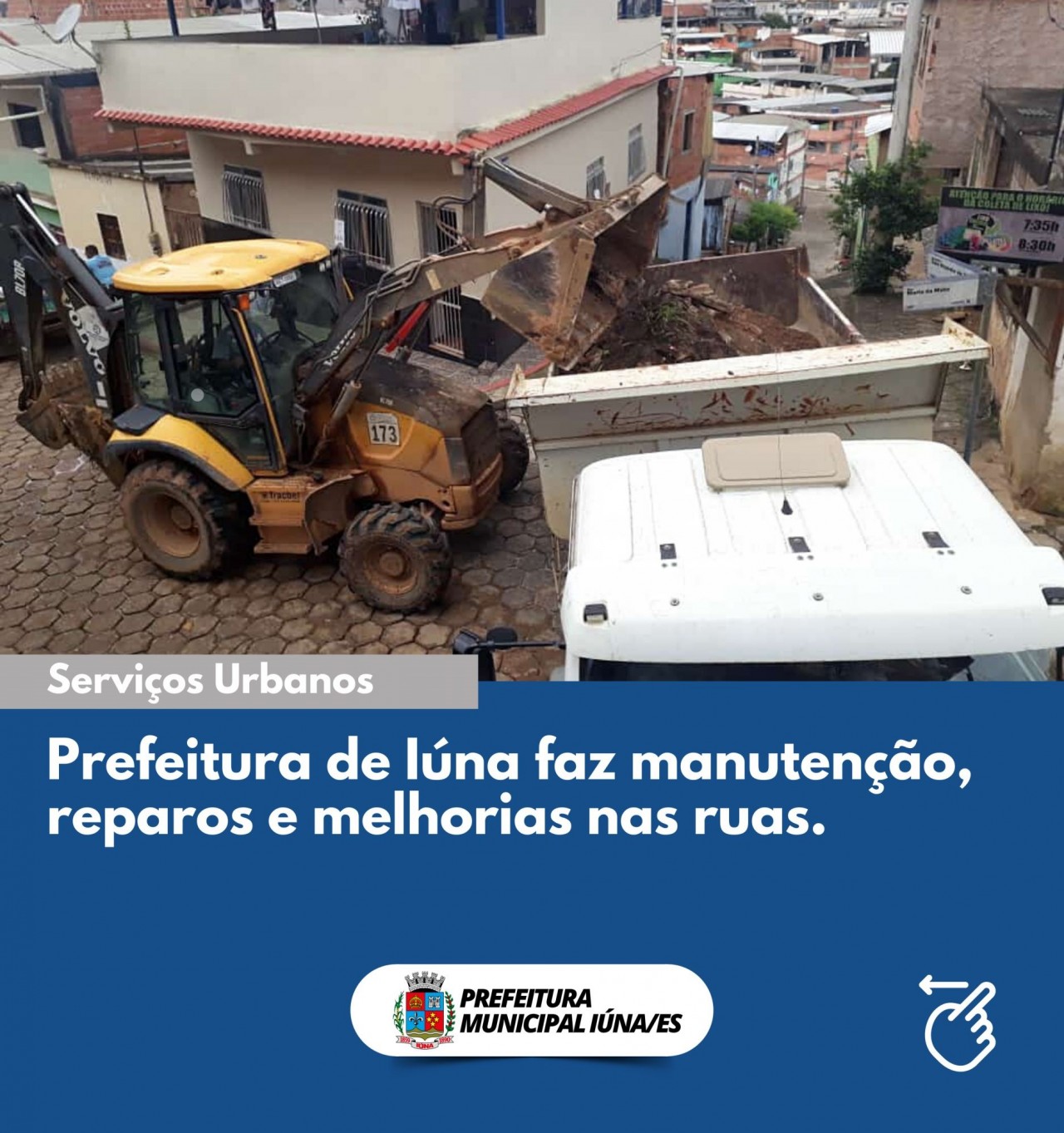 Prefeitura de Iúna faz manutenção, reparos e melhorias nas ruas.