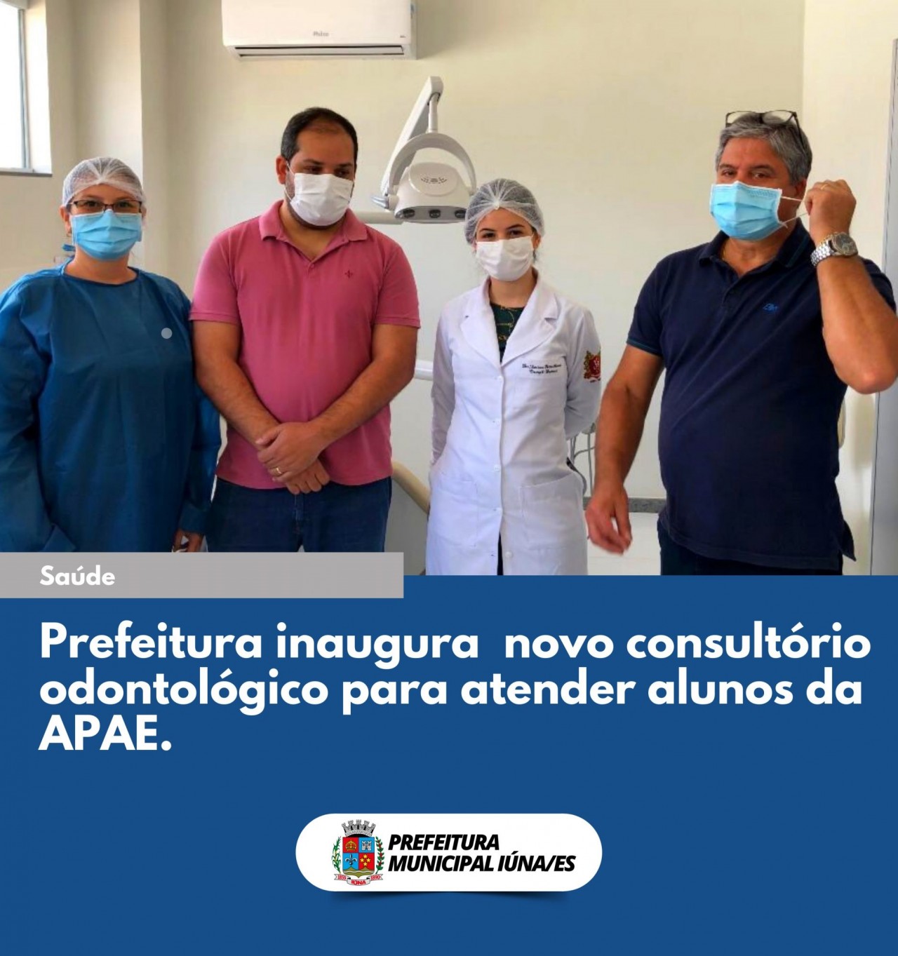 Prefeitura inaugura novo consultório odontológico para atender alunos da APAE.