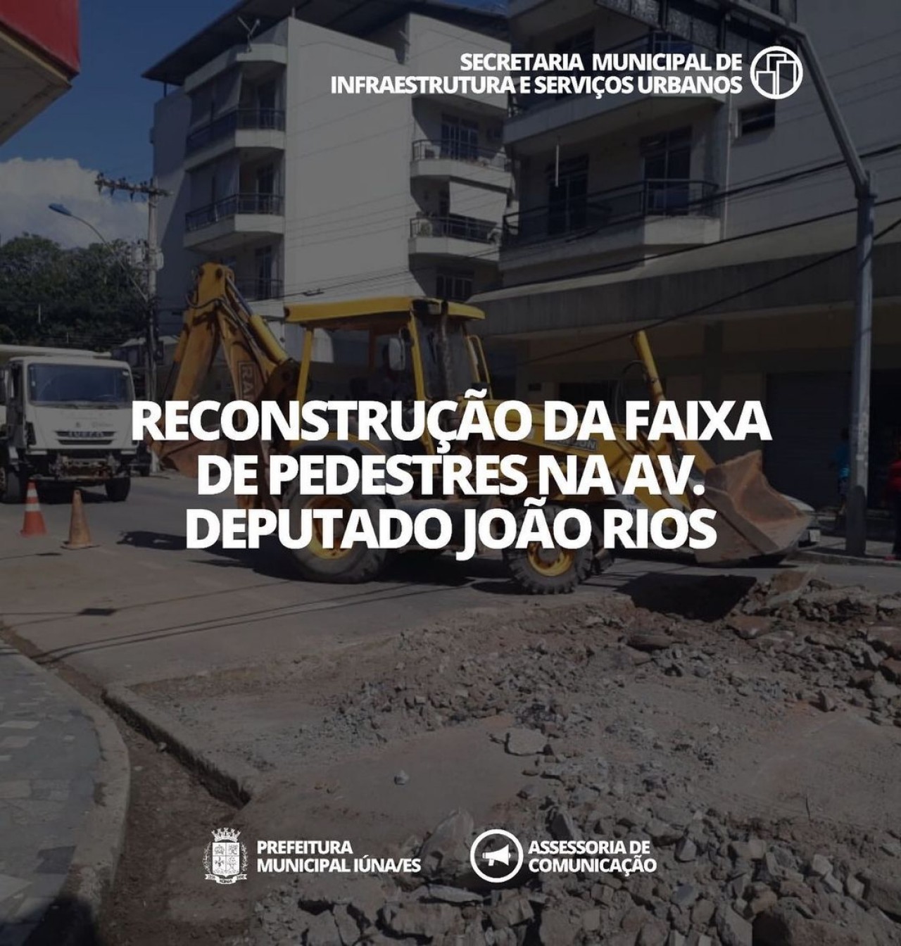 OBRA 13 - Reconstrução da Faixa de Pedestre. Av. Deputado João Rios