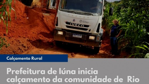 OBRAS 84 - região de Rio Claro recebe calçamento rural