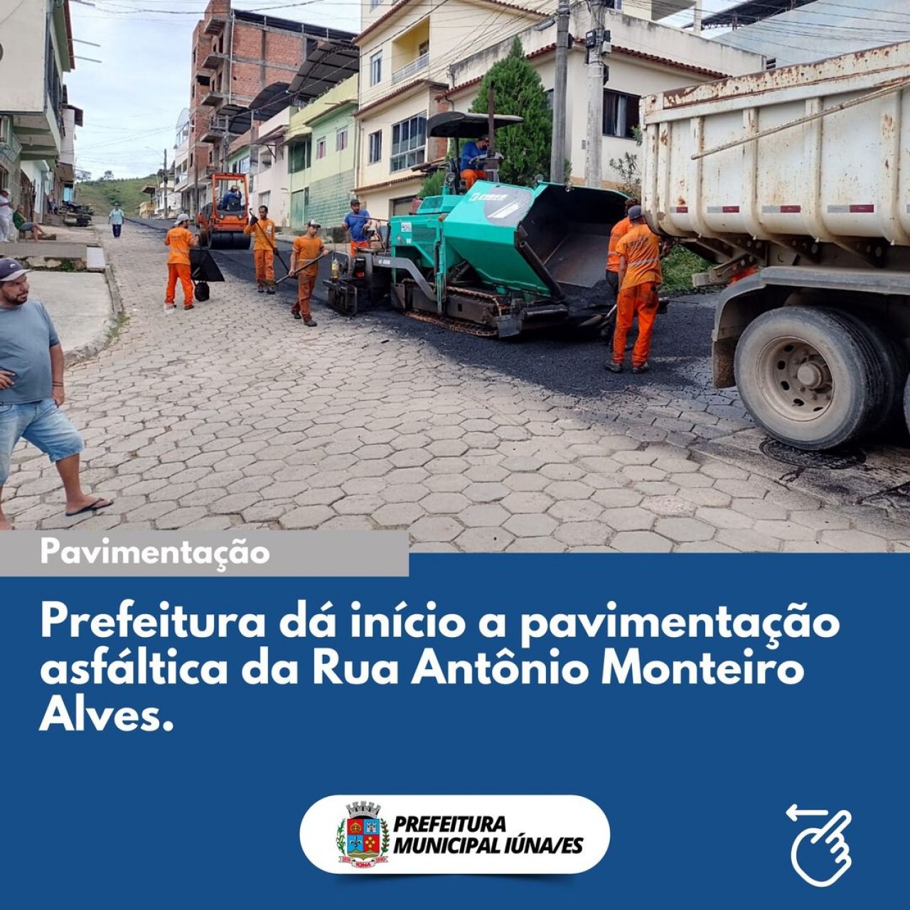 OBRA 86 - pavimentação asfáltica da rua Antônio Monteiro Alves