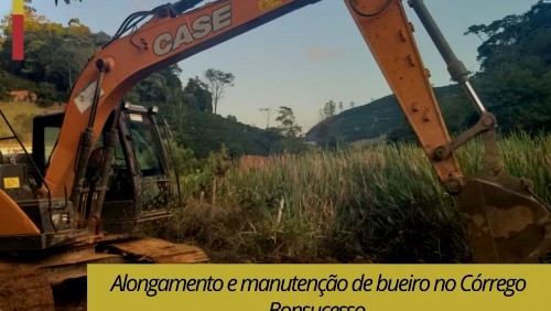 OBRA 151 - Alongamento e manutenção de bueiro no Córrego Bonsucesso