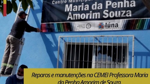 OBRA 158 - Reparos e manutenções na CEMEI Professora Maria da Penha Amorim de Souz