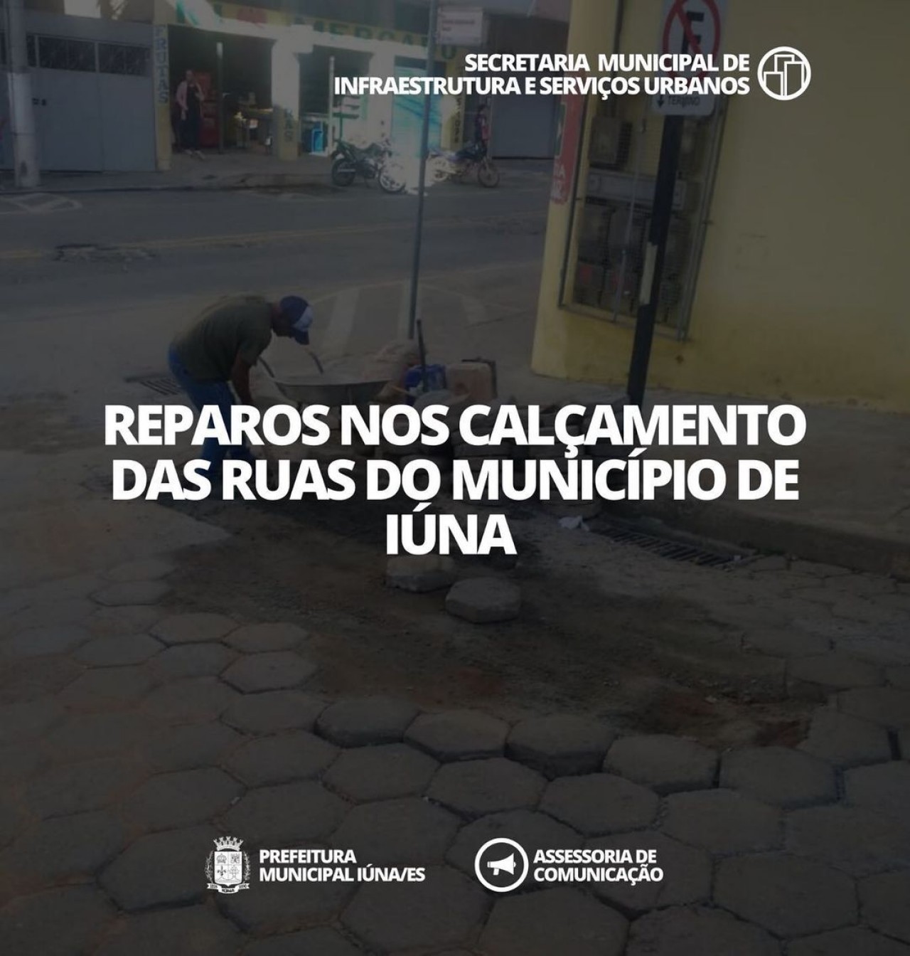 OBRA 126 - Reparos nos calçamentos das ruas do Município de Iúna