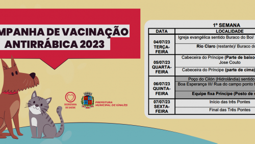 Campanha de vacinação antirrábica 2023