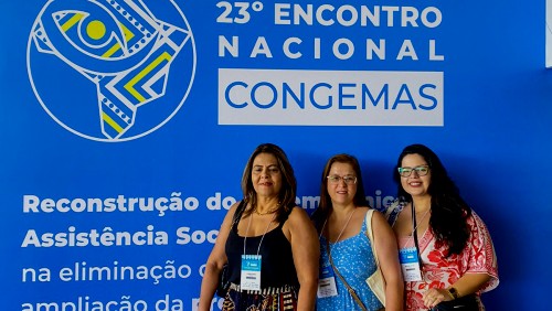 Representantes da SEMADS participam de encontro nacional do CONGEMAS em Recife