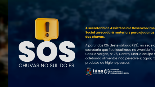 Prefeitura de Iúna se solidariza com municípios afetados pelas chuvas e faz campanha para arrecadas materiais